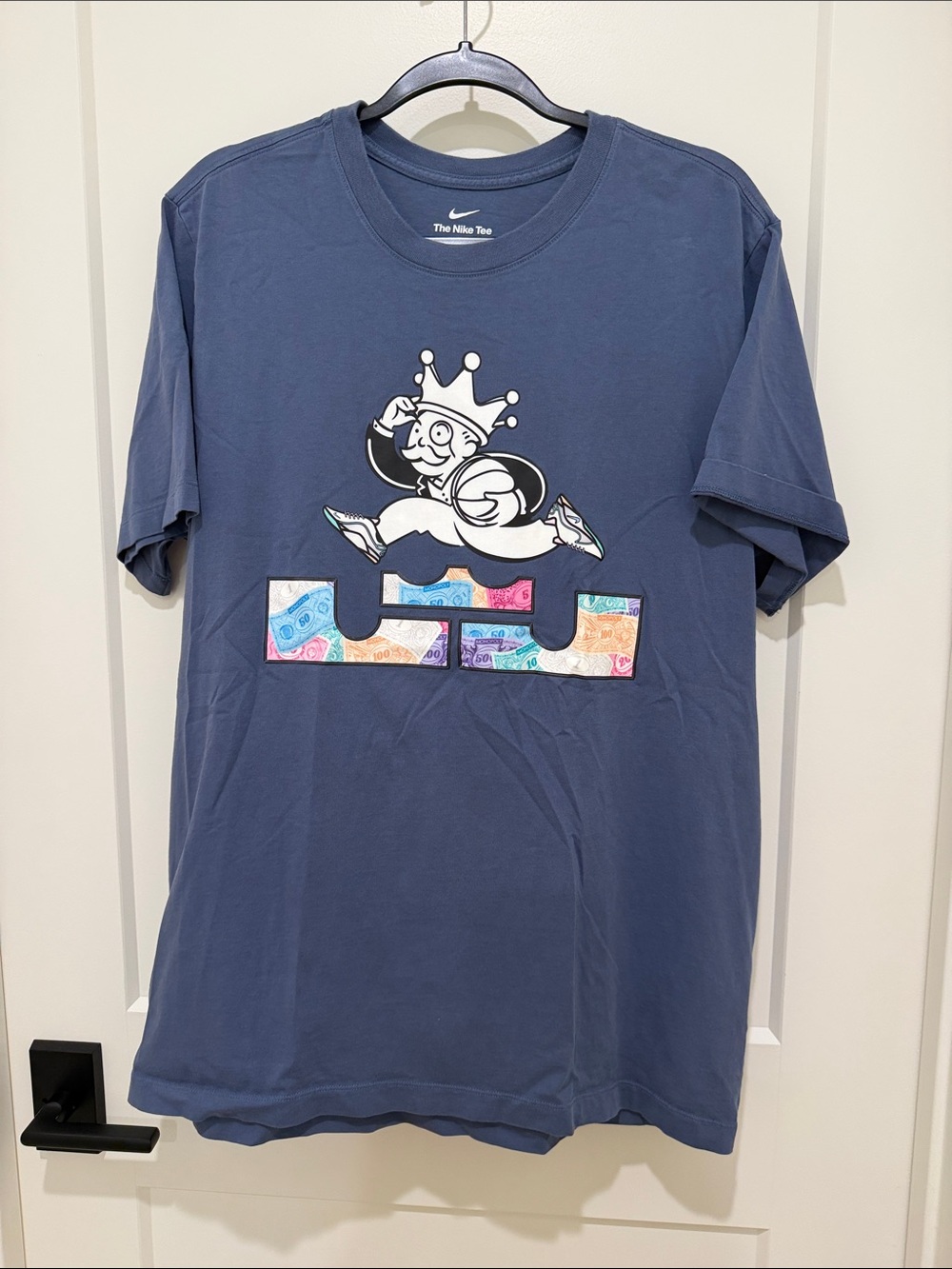 Nike Boys Navy Graphic Crown Runner Tee